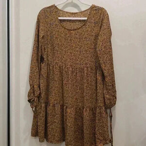 Wild fable floral ruffle dress